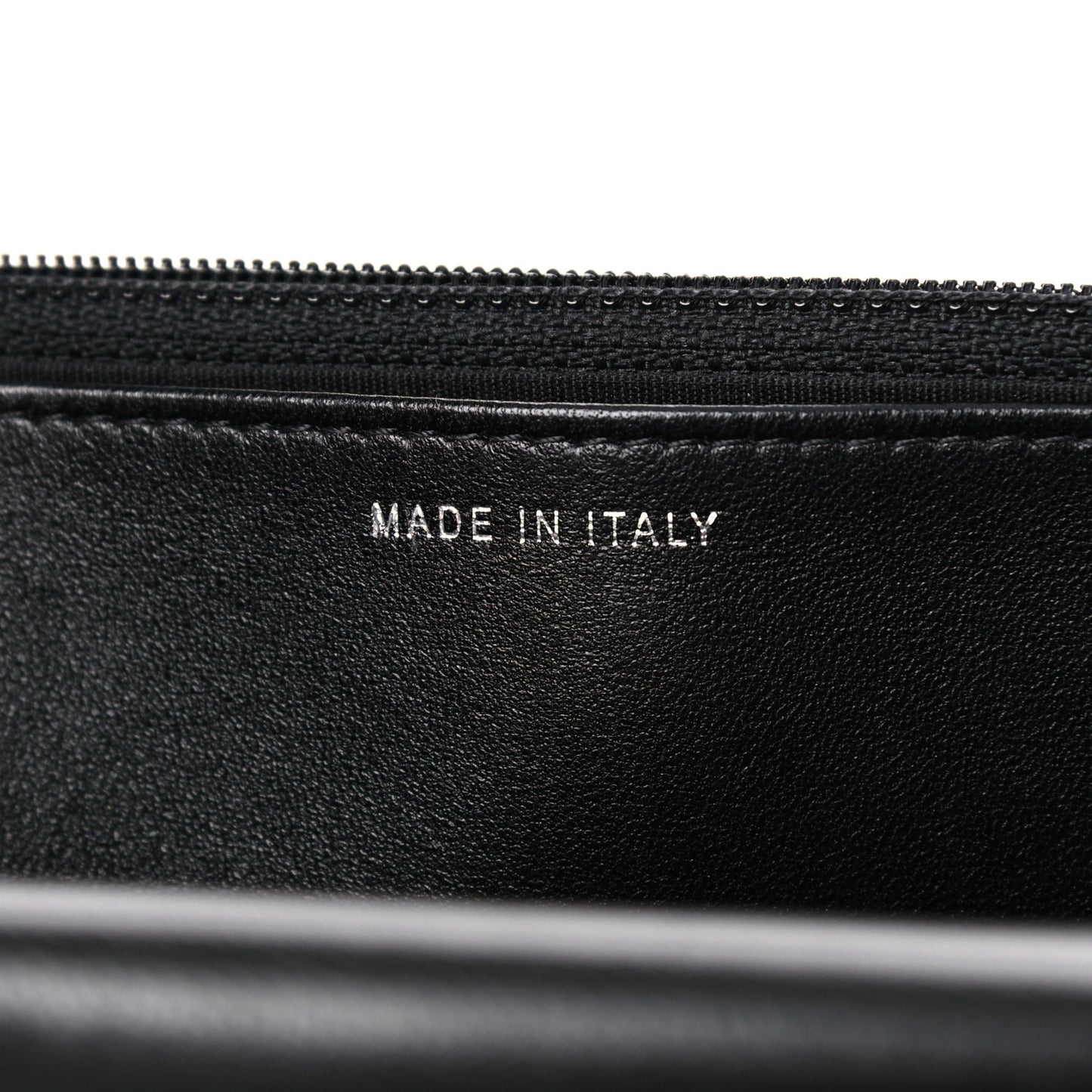 Lambskin Quilted Boy Wallet On Chain WOC Black