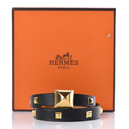 Hermes Swift Medor Infini Cloute Double Tour Bracelet T1 Black 6 of 6