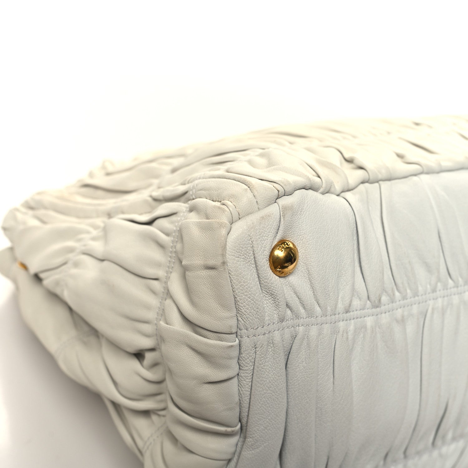Prada Nappa Gaufre Tote White 10 of 14