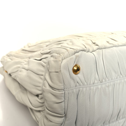 Prada Nappa Gaufre Tote White 10 of 14