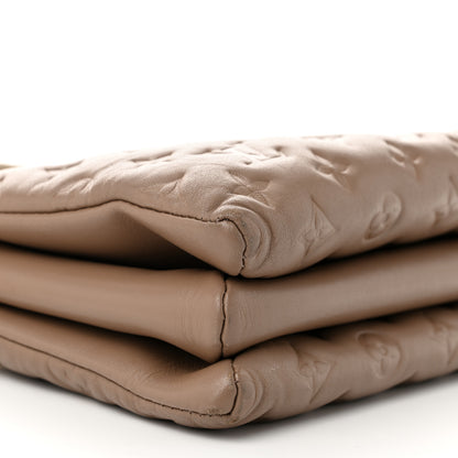 Louis Vuitton Lambskin Embossed Monogram Coussin PM Taupe 9 of 10