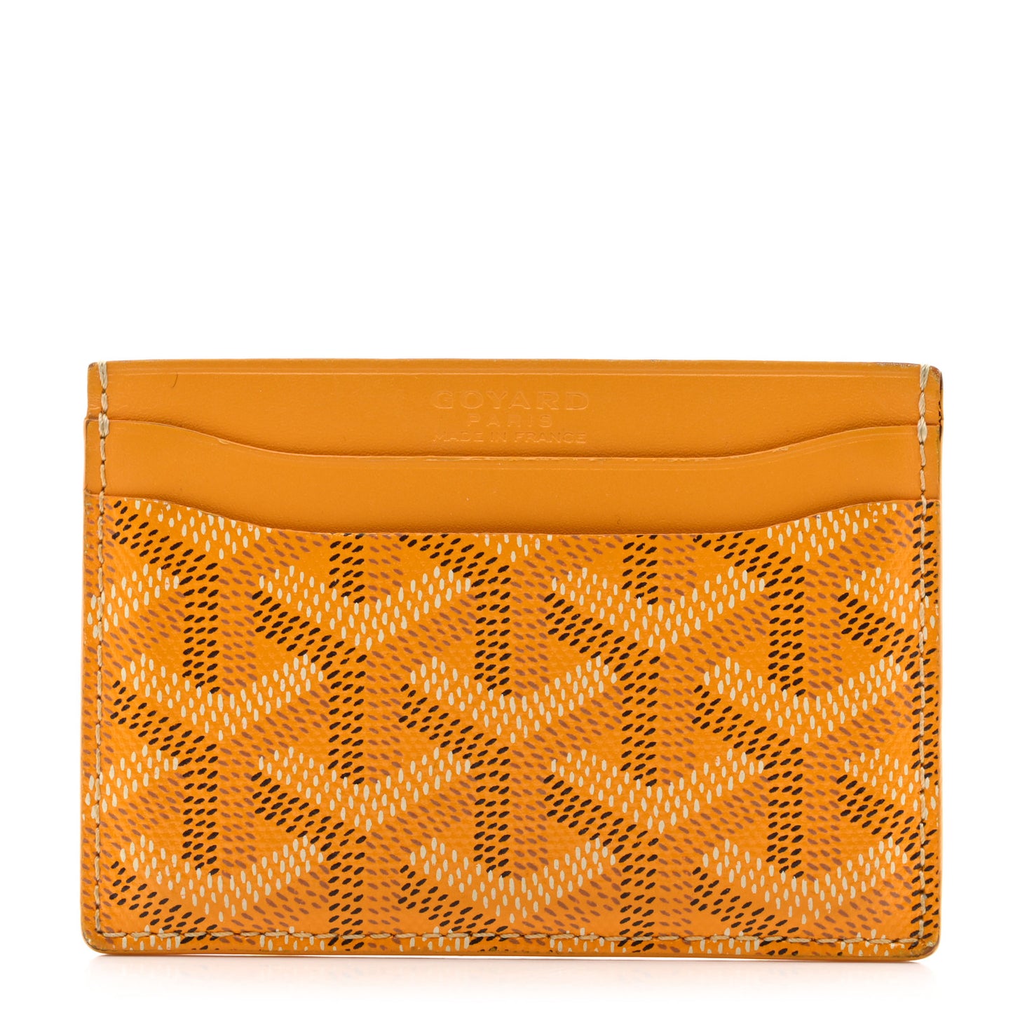 Goyardine Saint Sulpice Card Holder Yellow