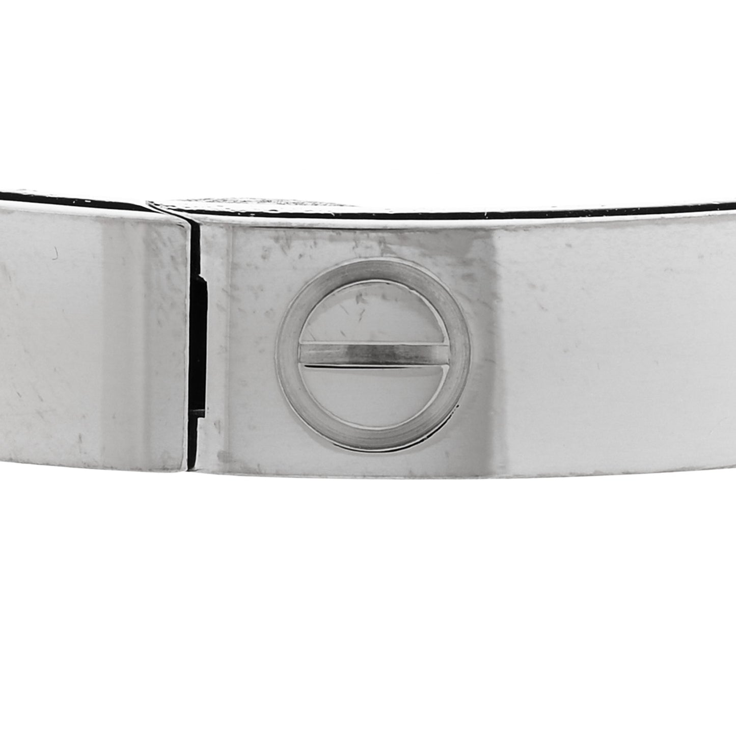18K White Gold LOVE  Single Screw Bracelet 17
