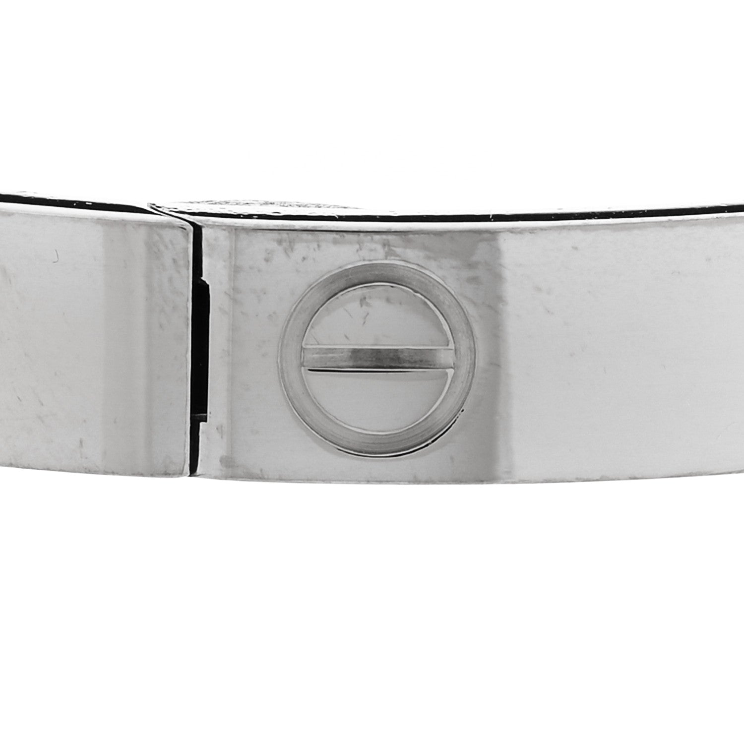 Cartier 18K White Gold LOVE  Single Screw Bracelet 17 4 of 7