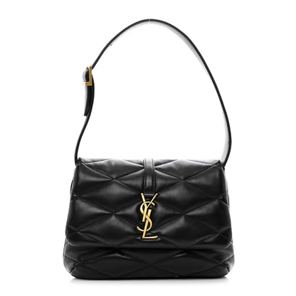 Saint Laurent Lambskin Quilted Le 57 Diamond Shoulder Bag Black 1 of 9