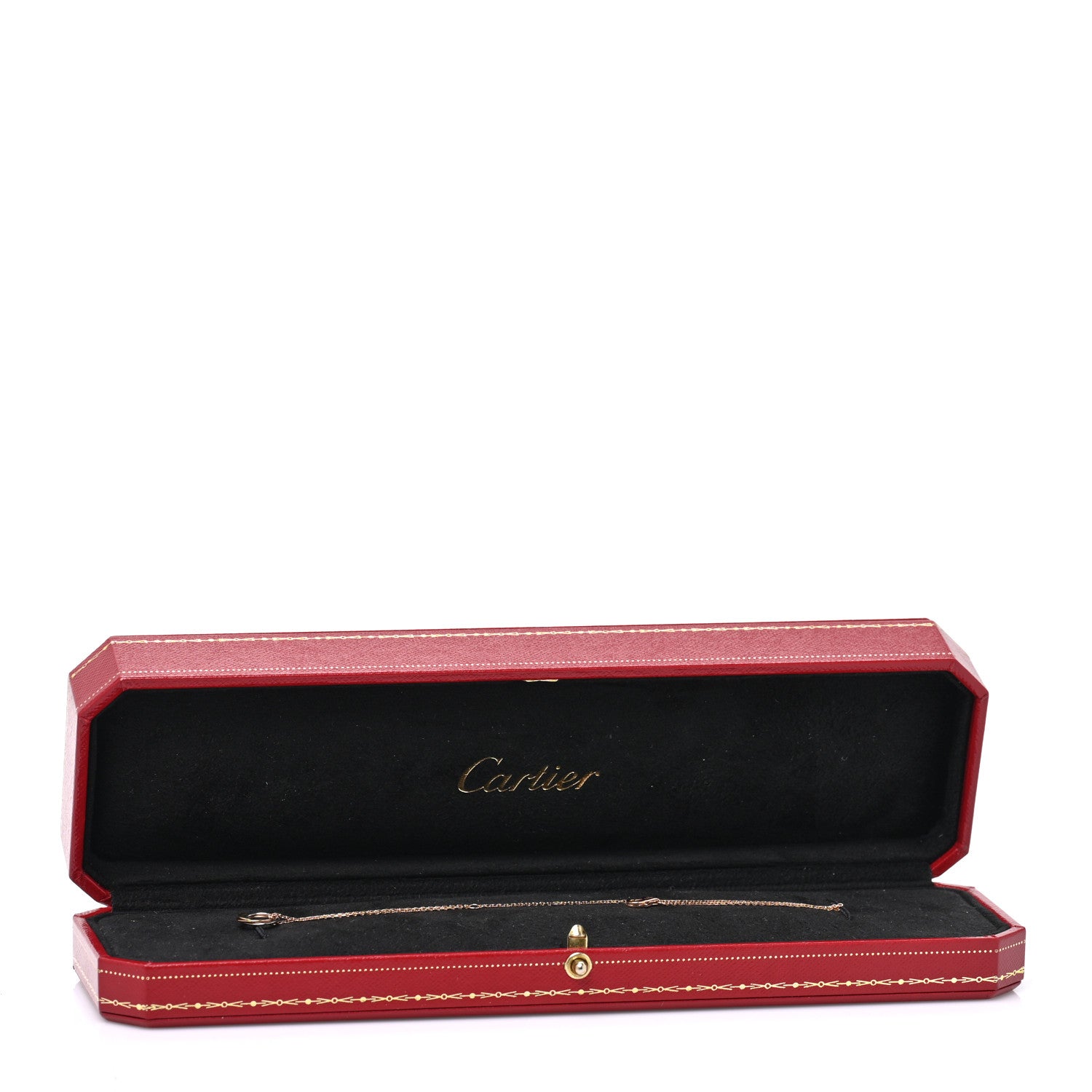 Cartier 18K Pink Yellow White Gold Trinity Bracelet 4 of 4