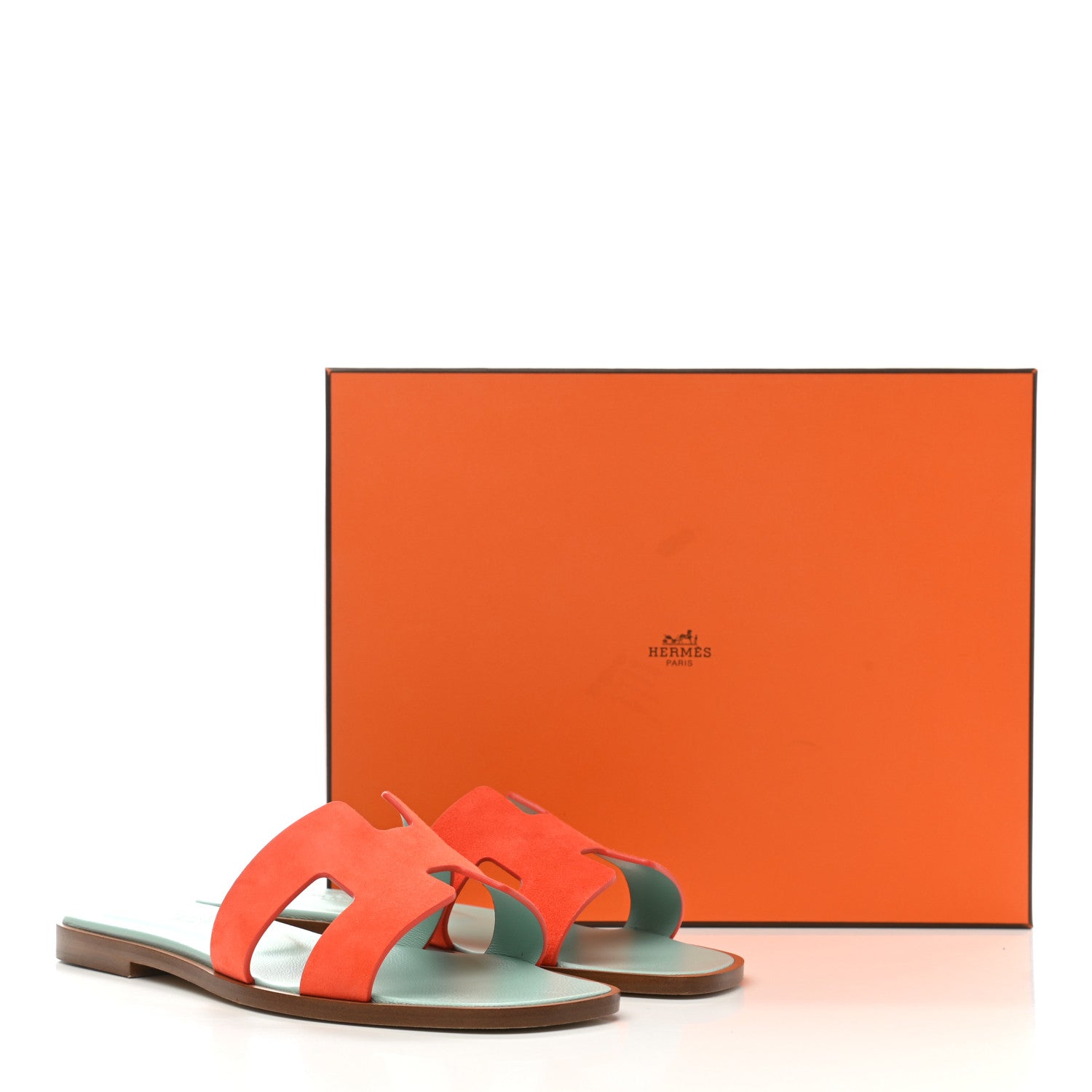 Hermes Suede Goatskin Oran Sandals 37 Rose Sorbet 10 of 10
