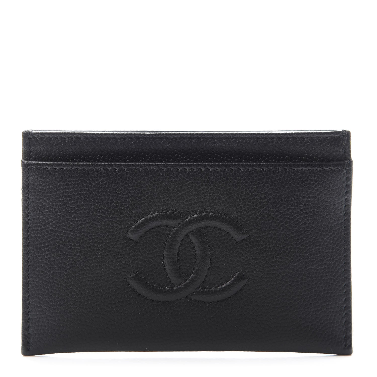 Chanel Caviar Timeless CC Card Holder Black 1 of 9