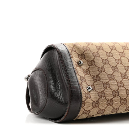 Gucci Monogram Bamboo Bullet Bag Dark Brown 9 of 11