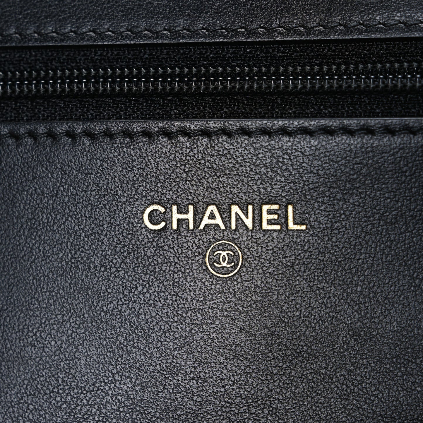 Caviar Quilted Boy Wallet On Chain WOC Black