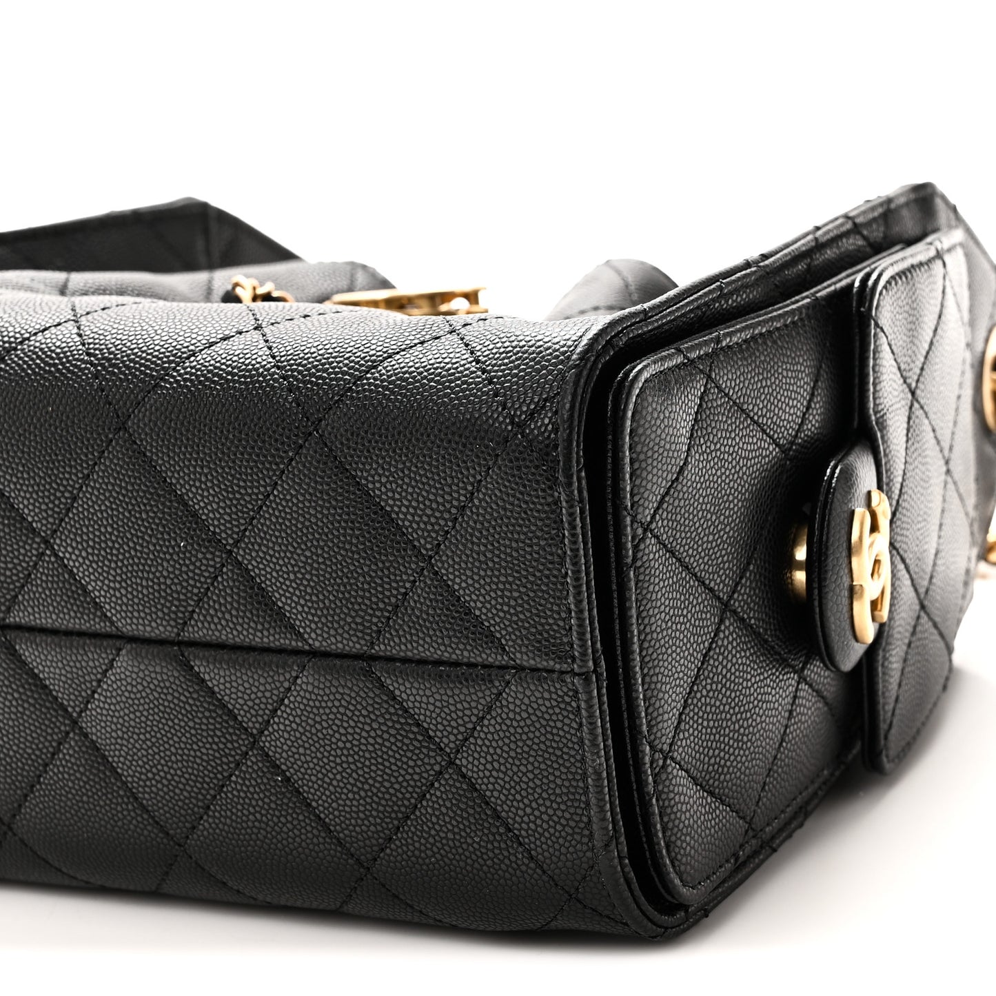 Caviar Quilted Mini Chanel 25 Handbag Black