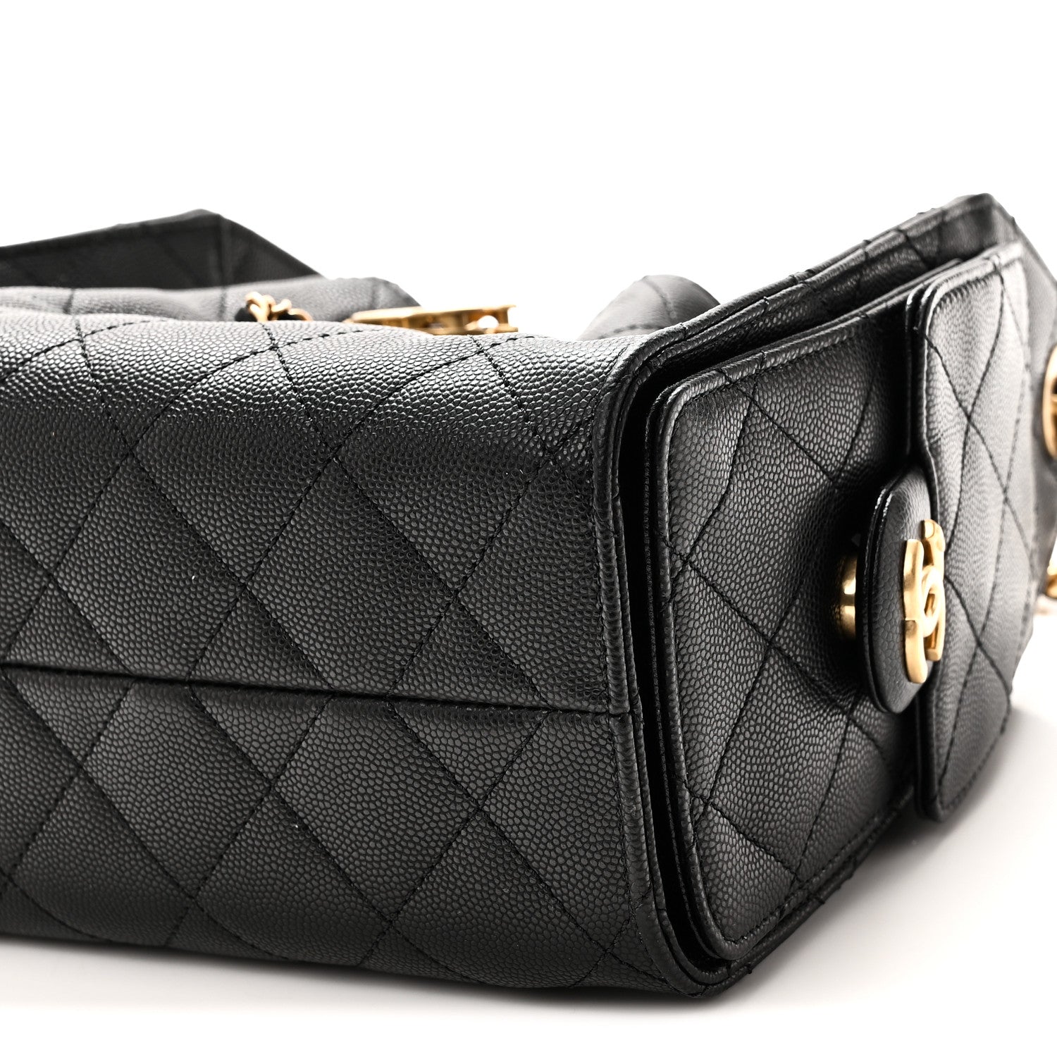 Chanel Caviar Quilted Mini Chanel 25 Handbag Black 10 of 10