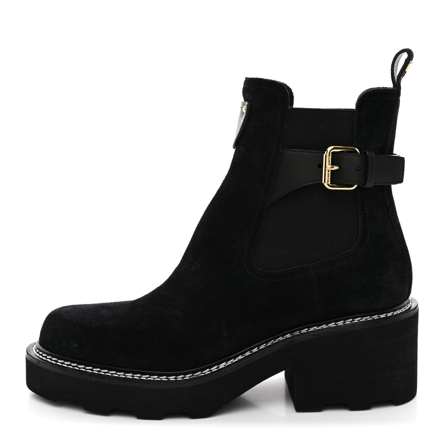LV Suede Beaubourge Ankle Boot 39 Black