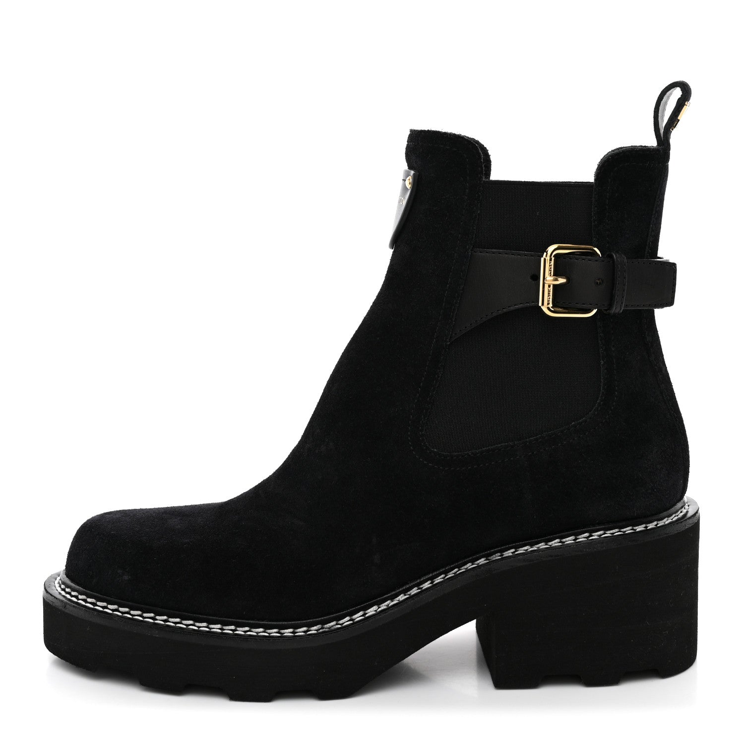 Louis Vuitton LV Suede Beaubourge Ankle Boot 39 Black 1 of 9