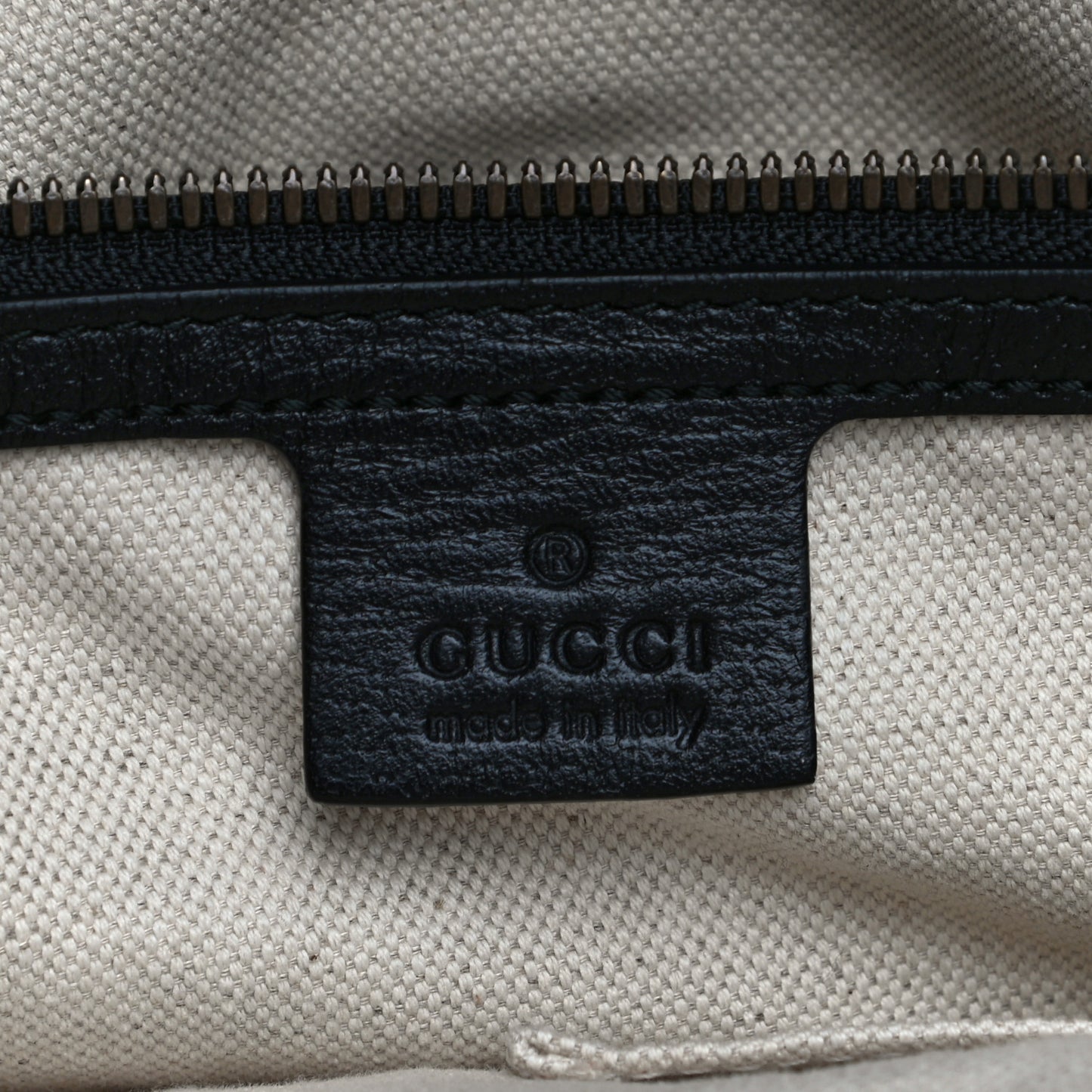 Velvet GG Monogram Textured Calfskin Web Medium Duffle Bag Brown Black