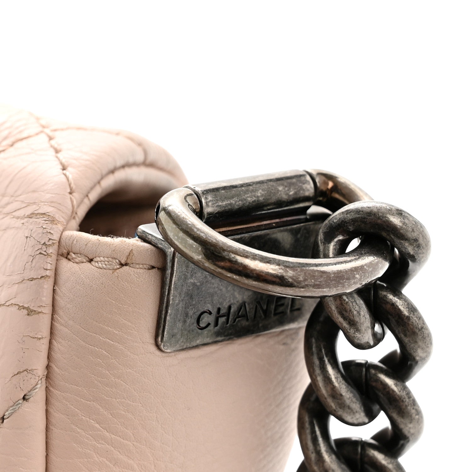 Chanel Calfskin Quilted Couture Messenger Light Pink 14 of 14