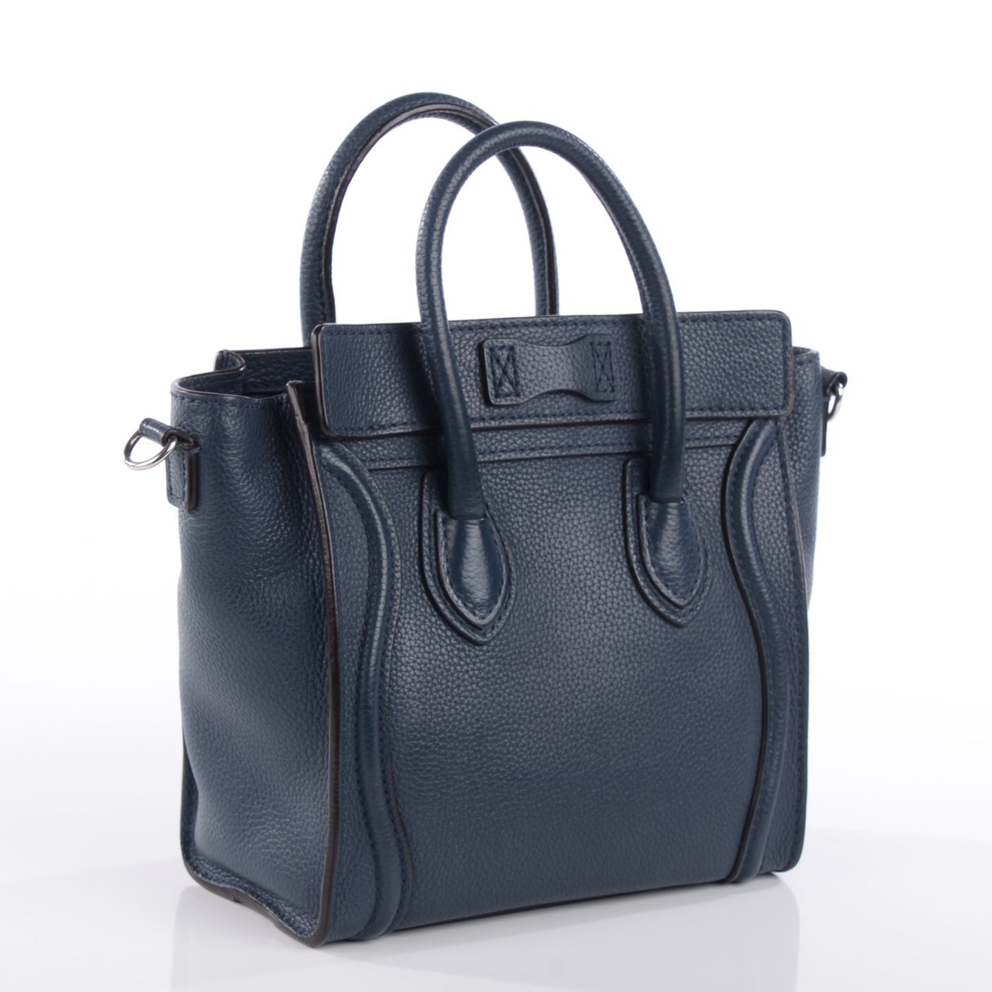 Drummed Calfskin Nano Luggage Orage