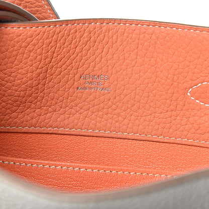 Hermes Taurillon Clemence So Kelly 22 Gris Perle Crevette 5 of 9