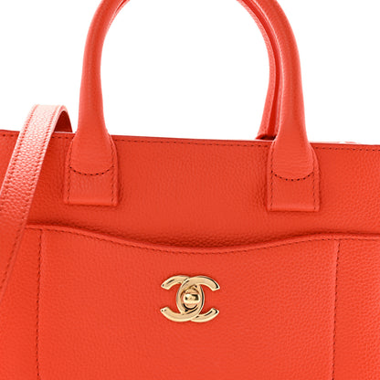 Chanel Grained Calfskin Mini Neo Executive Shopper Tote Red 9 of 13