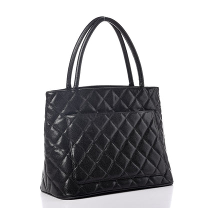 Chanel Caviar Quilted Medallion Tote Black 3 of 13