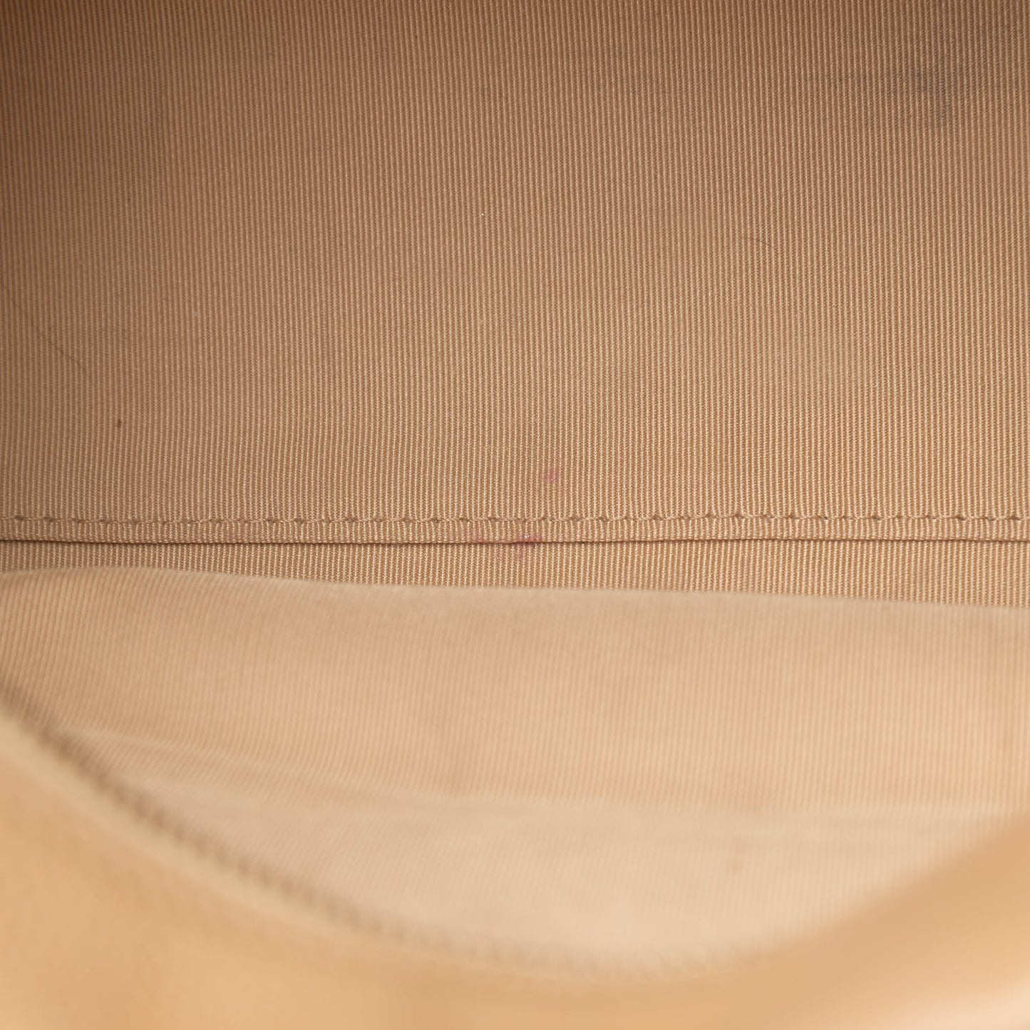 Caviar Quilted Small Bowler Beige