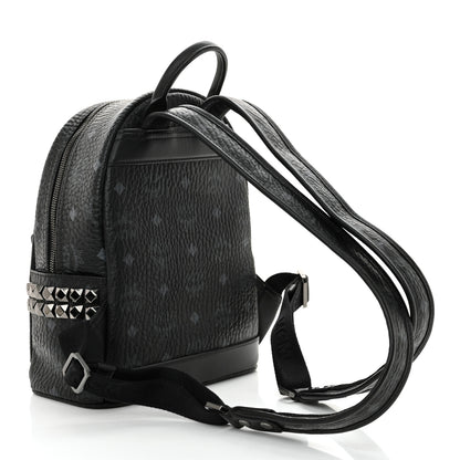 MCM Visetos Side Stud Mini Stark Backpack Black 3 of 10