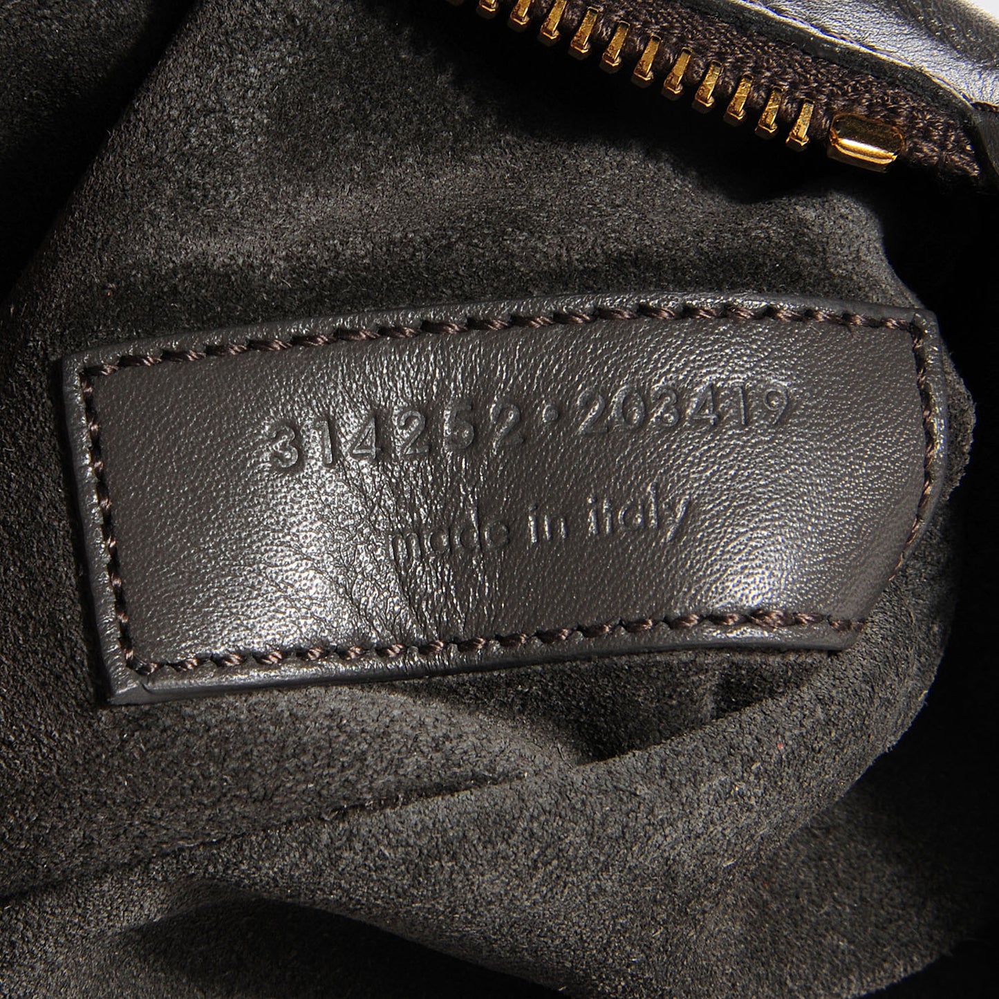 Leather Reversible East West Shopping Tote Dark Grey