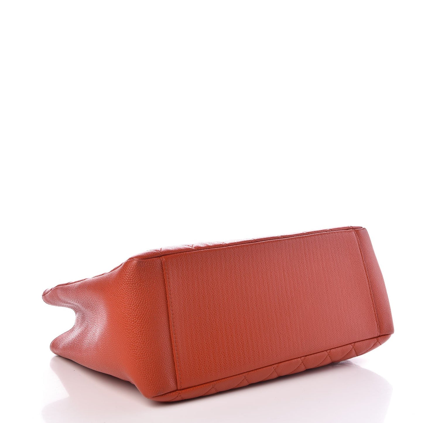 Caviar Quilted Grand Shopping Tote GST Orange