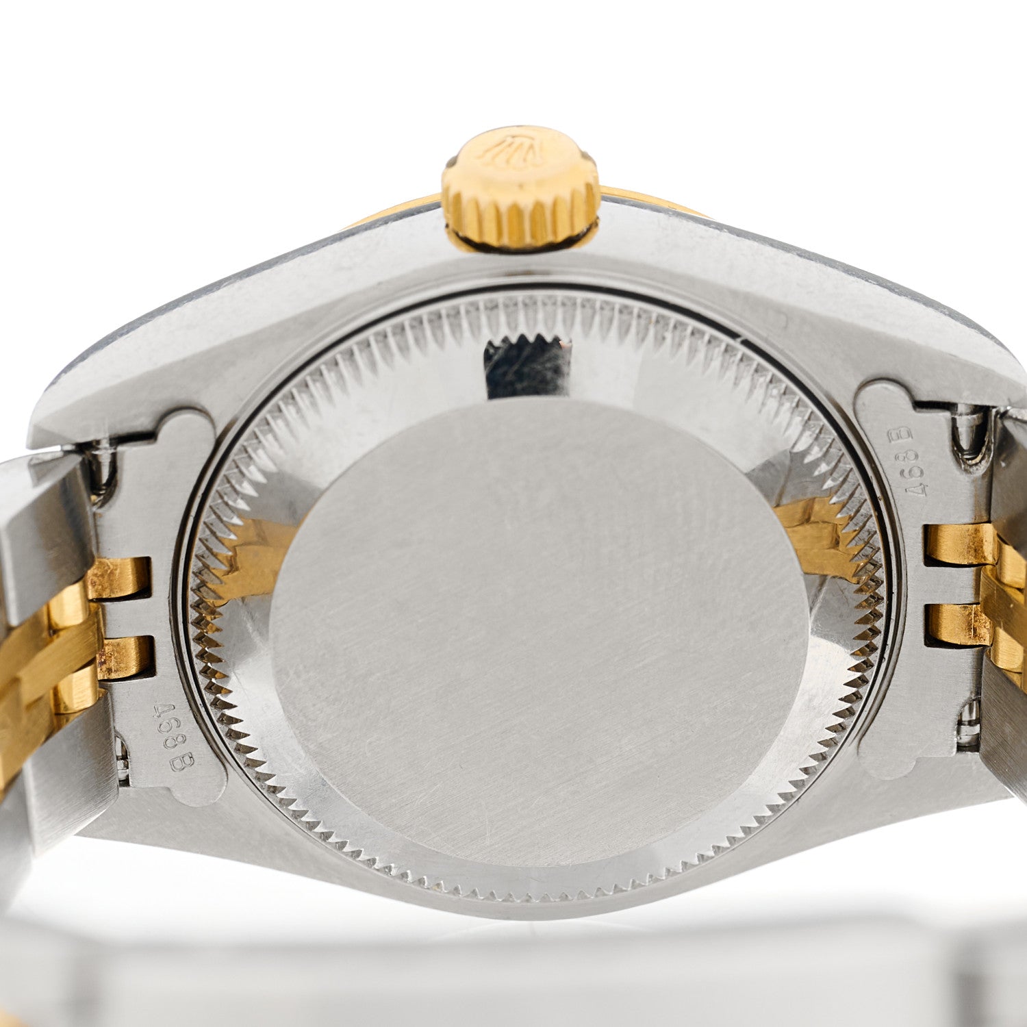 Rolex Stainless Steel 18K Yellow Gold Diamond 26mm Oyster Perpetual Datejust Watch Silver Jubilee 79173 4 of 4