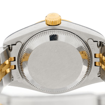 Rolex Stainless Steel 18K Yellow Gold Diamond 26mm Oyster Perpetual Datejust Watch Silver Jubilee 79173 4 of 4