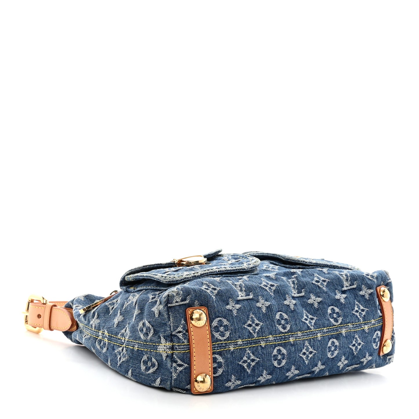 LOUIS VUITTON Monogram Denim Baggy PM Blue