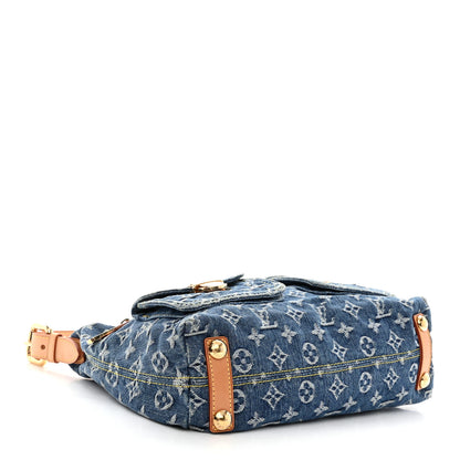 Louis Vuitton LOUIS VUITTON Monogram Denim Baggy PM Blue 4 of 12