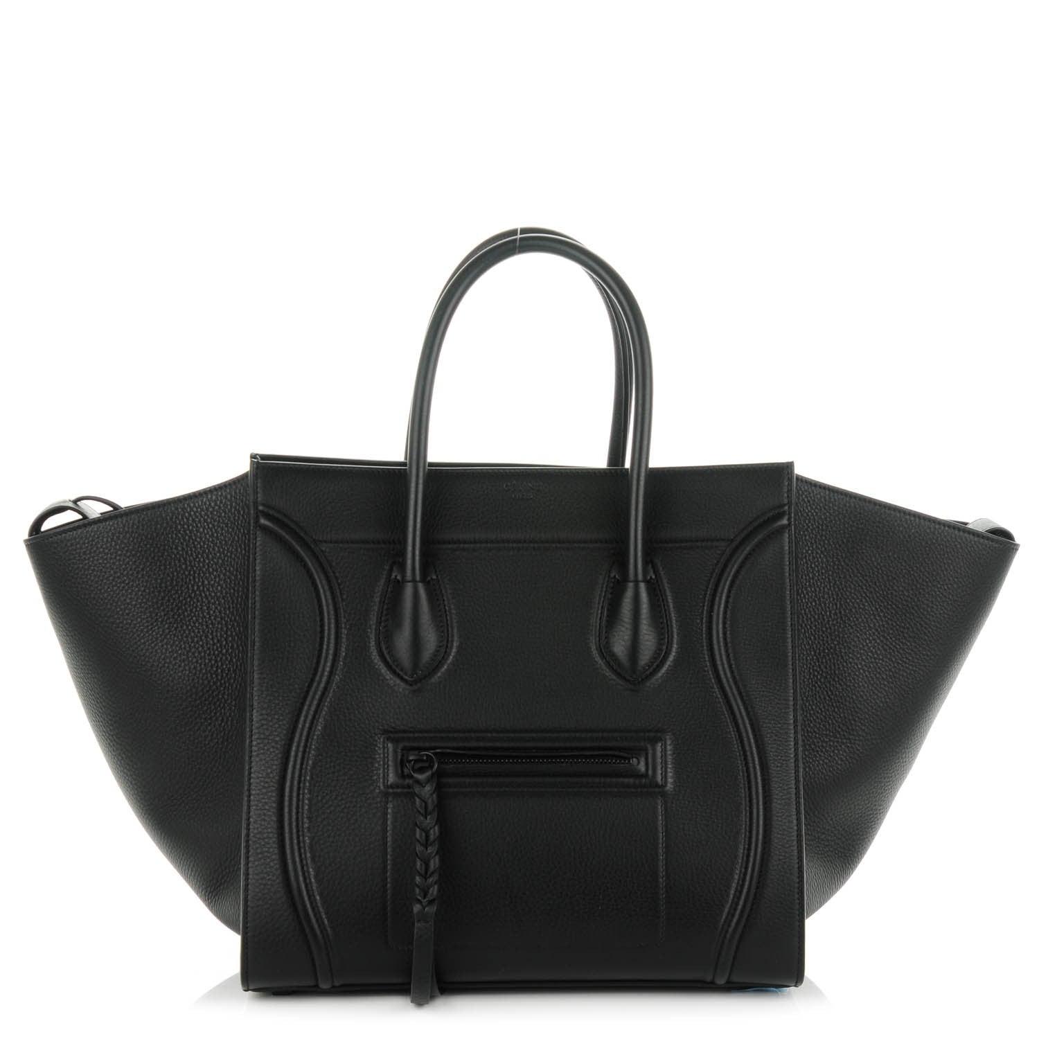 Celine Supple Calfskin Medium Phantom Luggage Black 1 of 7