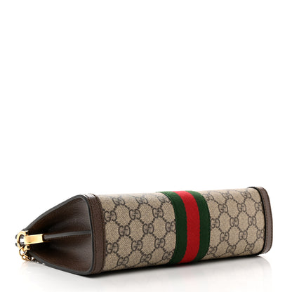Gucci GG Supreme Monogram Web Small Ophidia Chain Shoulder Bag Brown 4 of 9