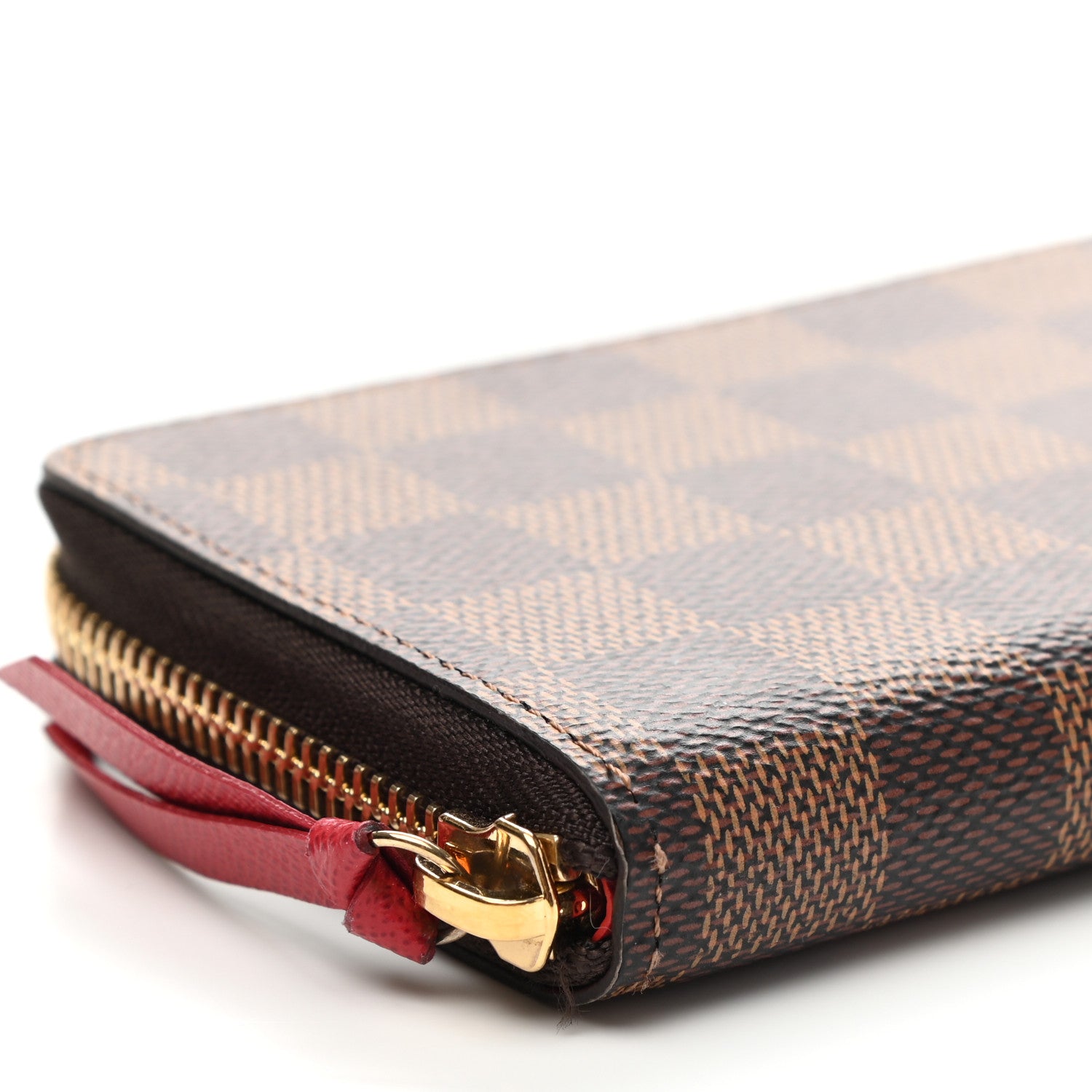 Louis Vuitton Damier Ebene Clemence Wallet Cherry 8 of 10