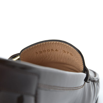 Louis Vuitton Monogram Patent Loafers 37.5 Brown 10 of 10