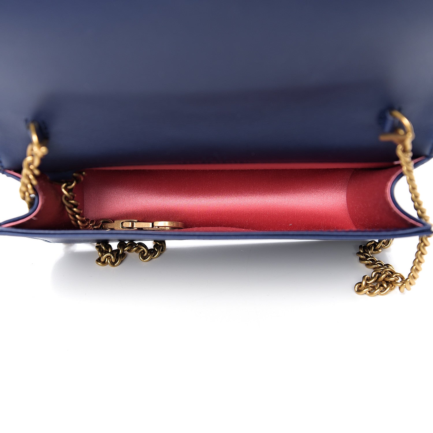 Gucci Velvet Matelasse GG Marmont Mini Bag Cobalt Blue 4 of 9