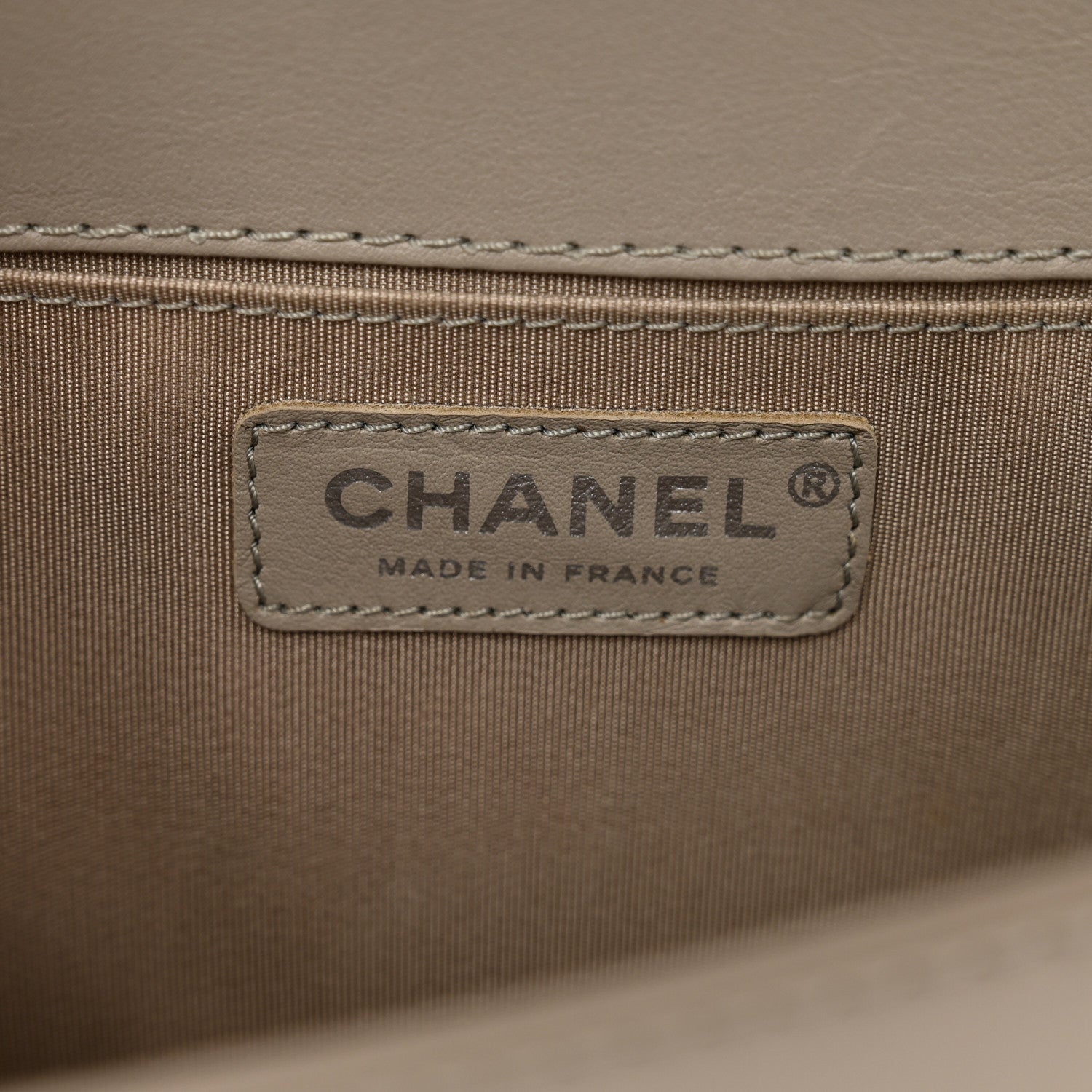 Chanel Lambskin Quilted Medium Top Handle Boy Flap Grey Green Red 7 of 11