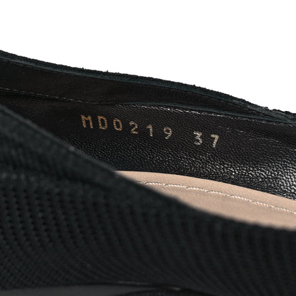 Christian Dior Fabric J'Adior Ribbon Pumps 37 Black 7 of 9