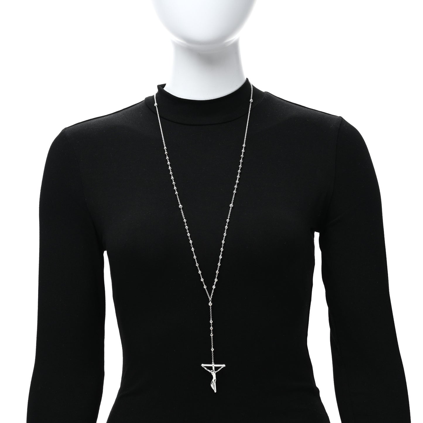 Sterling Silver Elsa Peretti Rosary Necklace