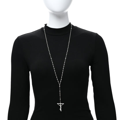 Tiffany Sterling Silver Elsa Peretti Rosary Necklace 3 of 4