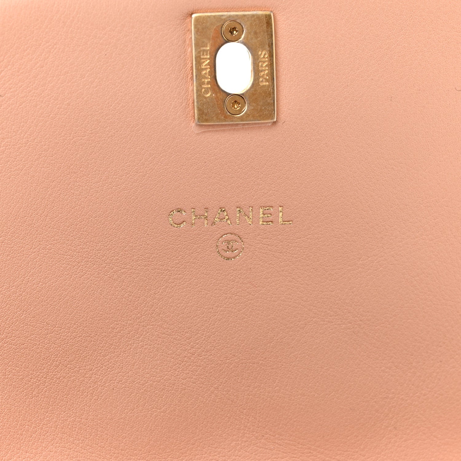 Chanel Calfskin Quilted Coco Mail Clutch With Chain Light Pink 6 of 12