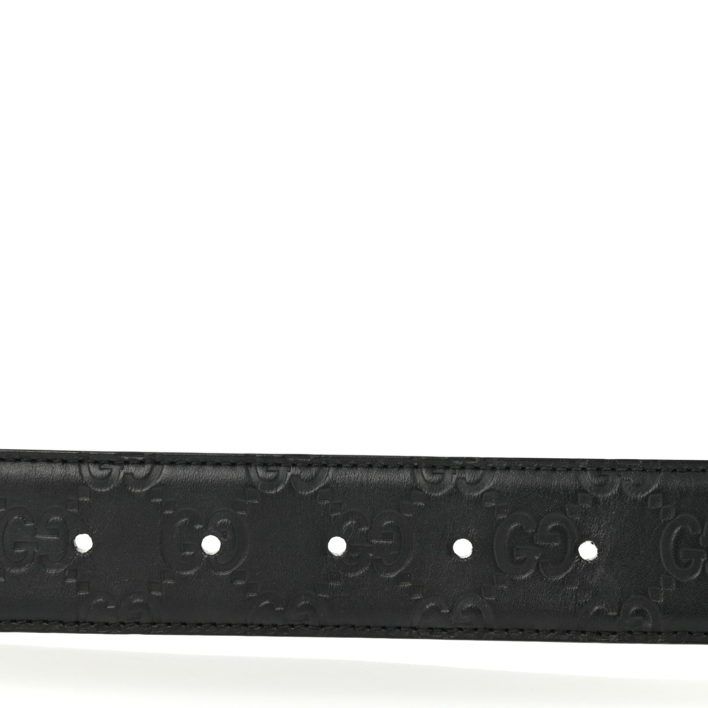 Guccissima Interlocking G 37mm Belt 80 32 Black