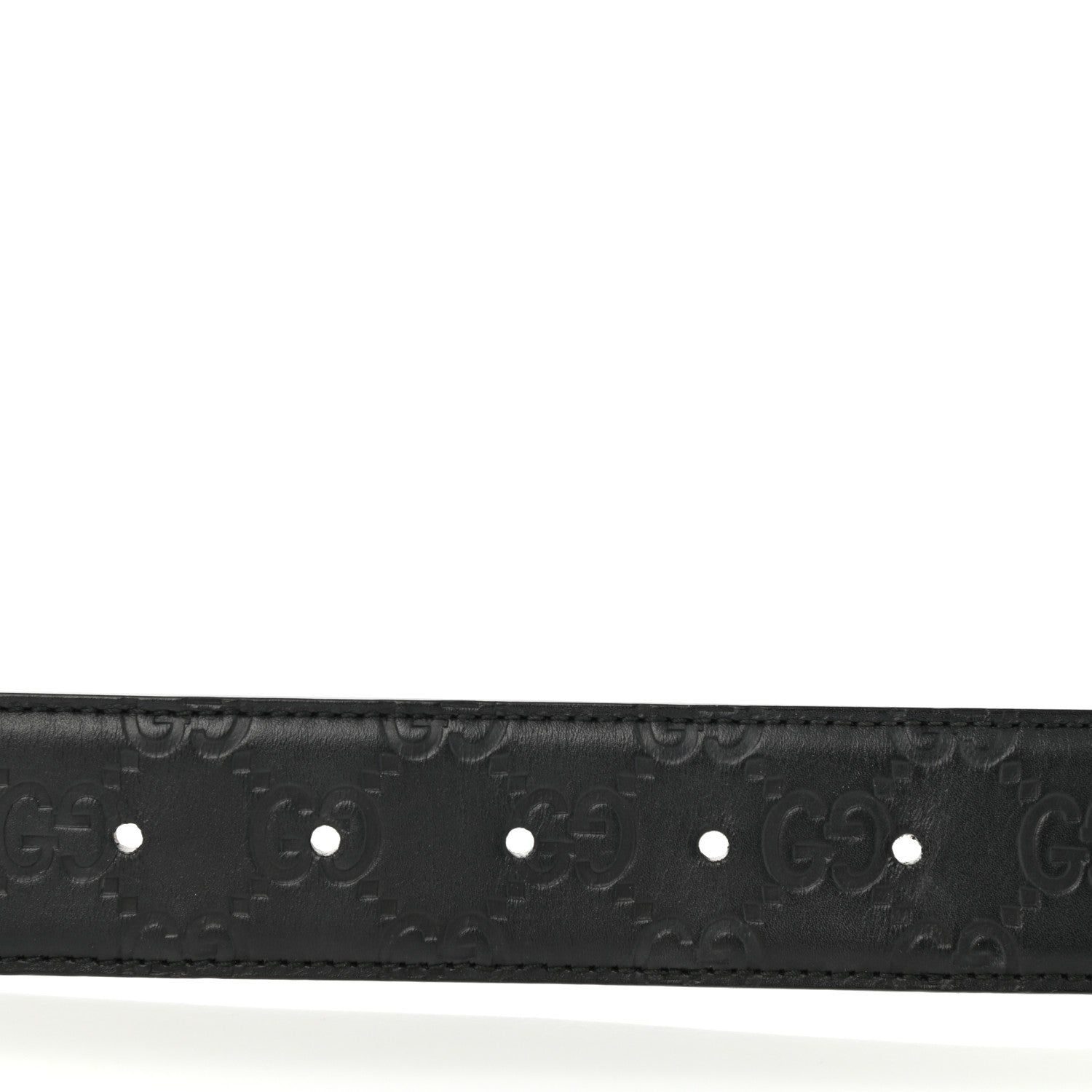 Gucci Guccissima Interlocking G 37mm Belt 80 32 Black 5 of 7