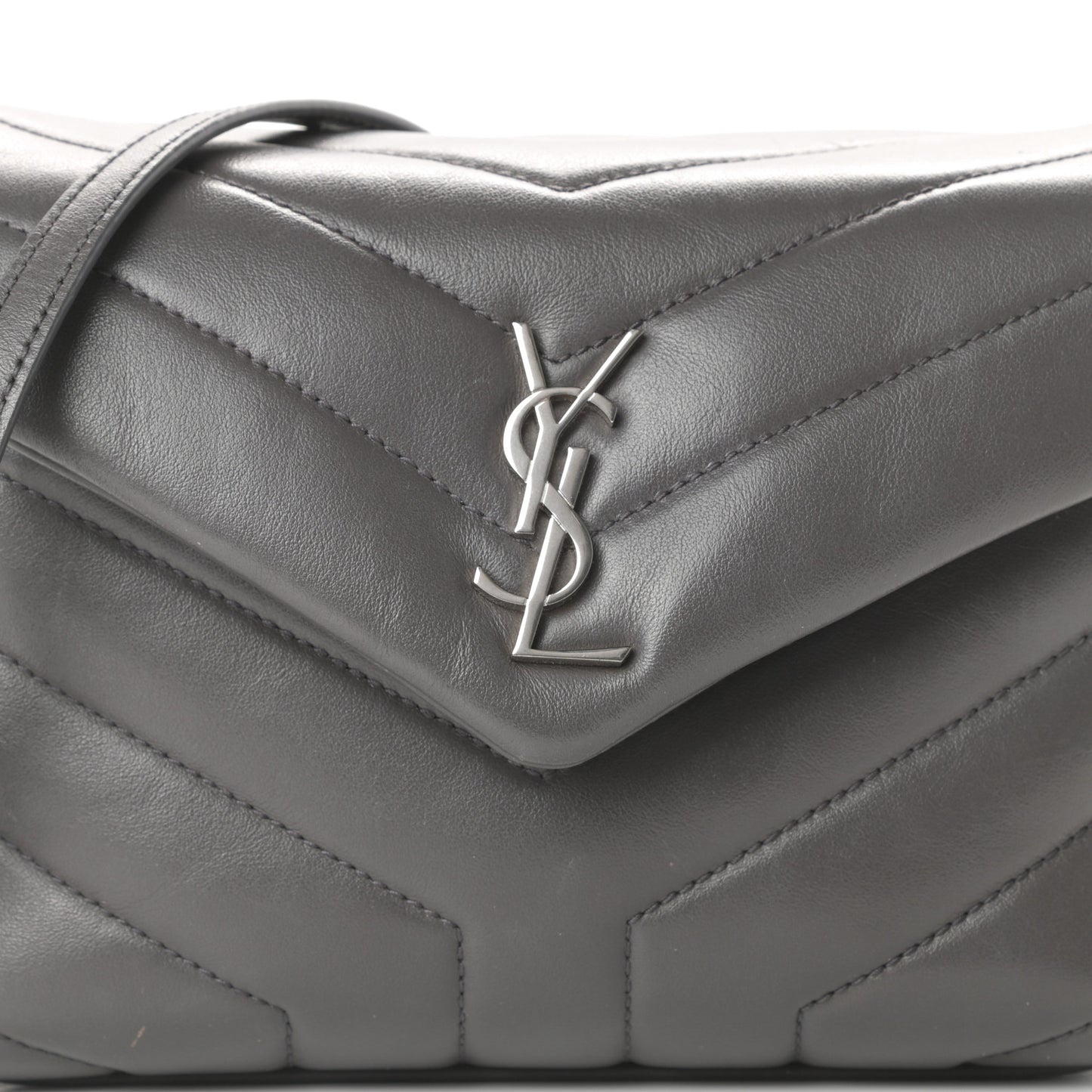 Calfskin Y Quilted Monogram Toy Loulou Crossbody Bag Storm