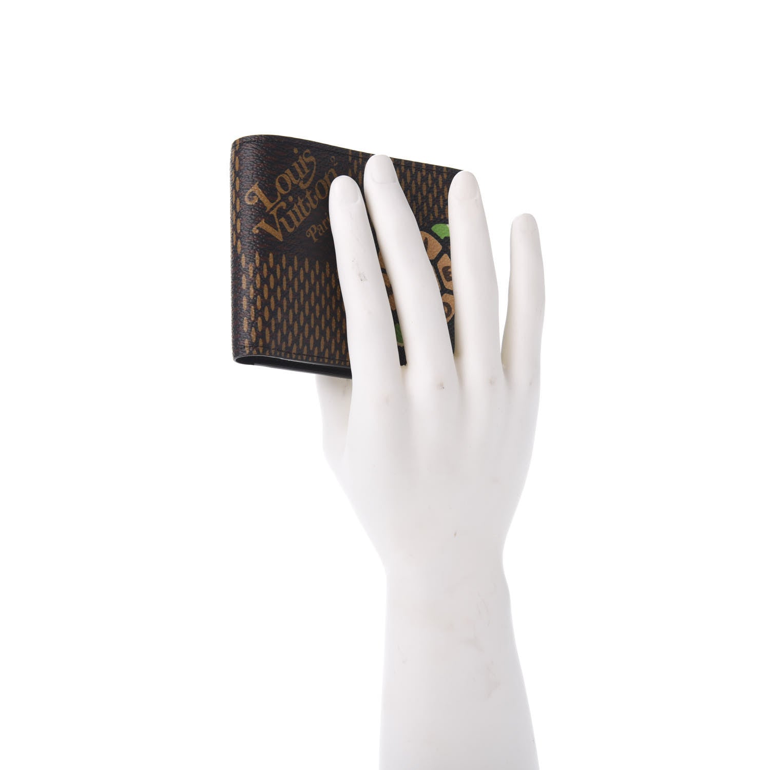 Louis Vuitton X NIGO Giant Damier Ebene Tortoise Multiple Wallet 2 of 7