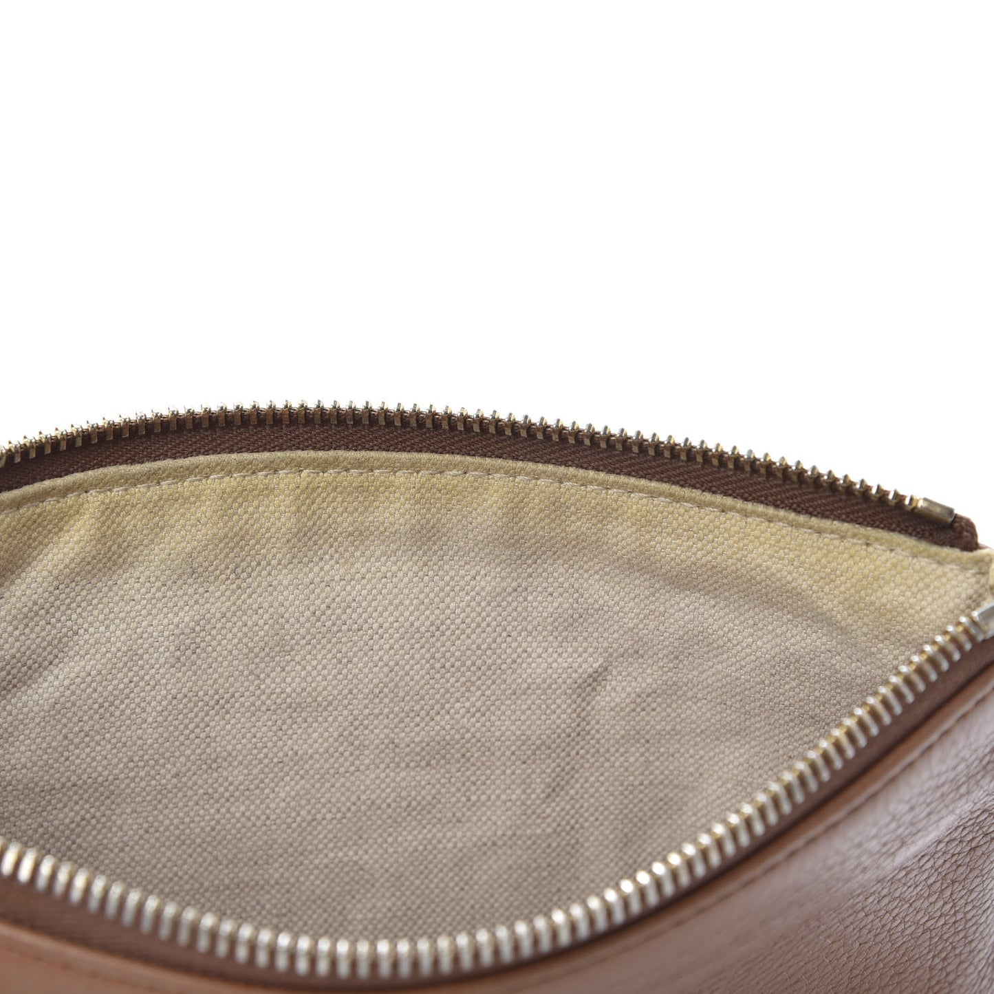 Pebbled Calfskin Soho Wristlet Camelia