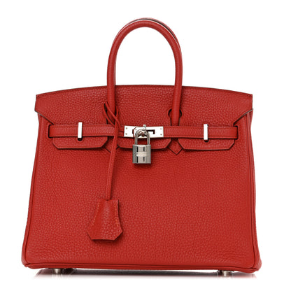 Hermes Togo Birkin 25 Vermillion 1 of 14