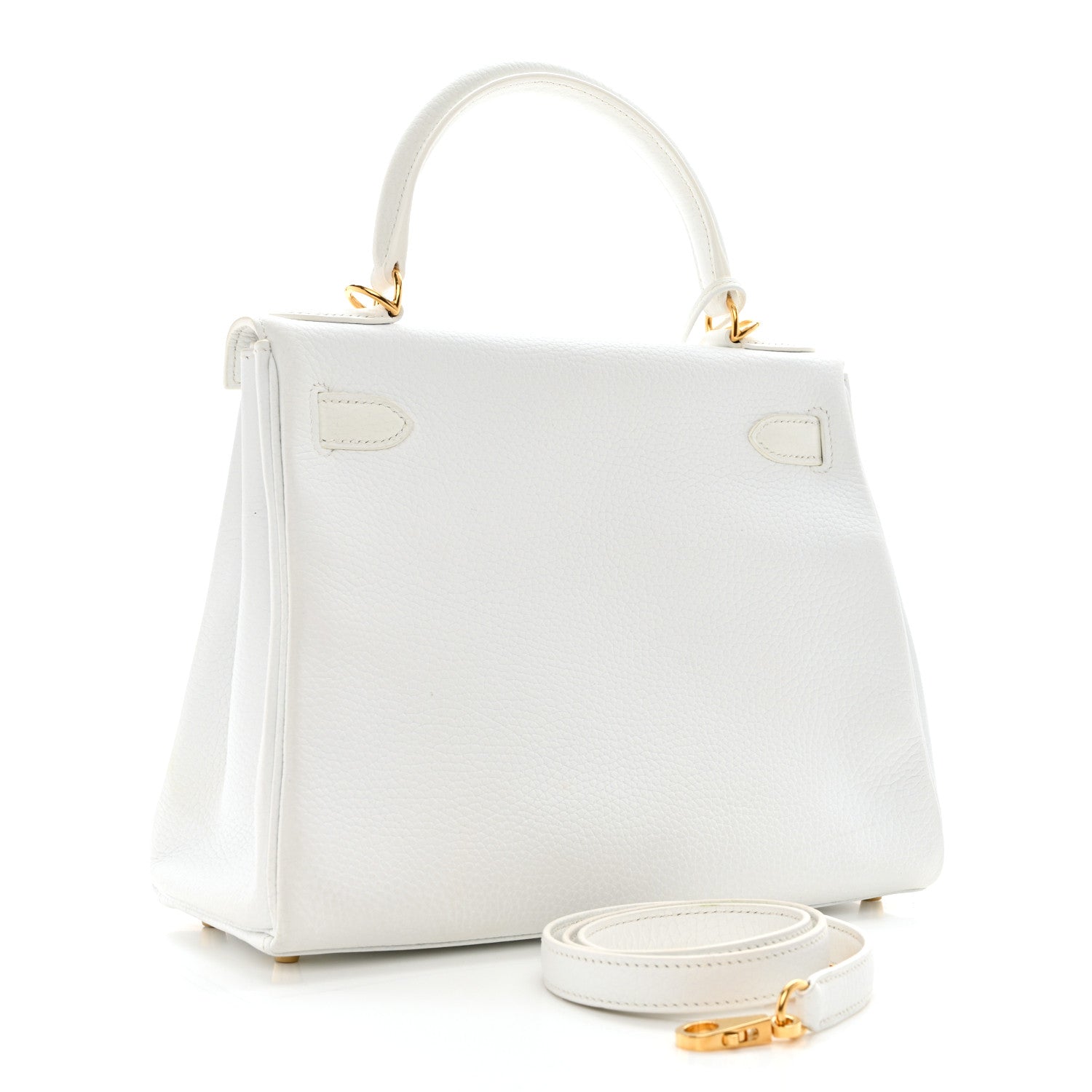 Hermes Taurillon Clemence Kelly Retourne 28 White 3 of 16