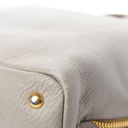 Prada Vitello Daino Side Zip Tote Pomice 11 of 27